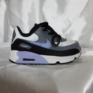 Kids Air MAX  Gray and Black Sneakers
